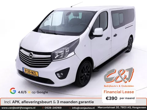 Opel Vivaro 1.6 CDTI L2H1 DC Sport EcoFlex airco, cruise, luxe, stoelverwarming, keyless lease &euro;390 p/mnd MARGE