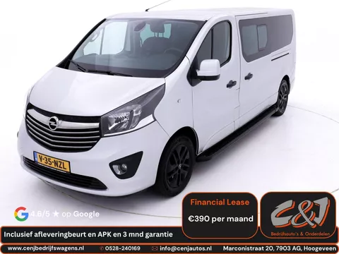 Opel Vivaro 1.6 CDTI L2H1 DC Sport EcoFlex airco, cruise, luxe, stoelverwarming, keyless lease &euro;390 p/mnd MARGE