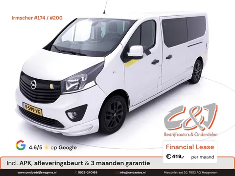 Opel Vivaro 1.6 CDTI L2H1 Dubbele cabine irmscher # 174 luxe leder navi cruise lease 419,- p/md